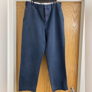 GAP Clean Cut Navy Blue Cotton Pants 35x32
